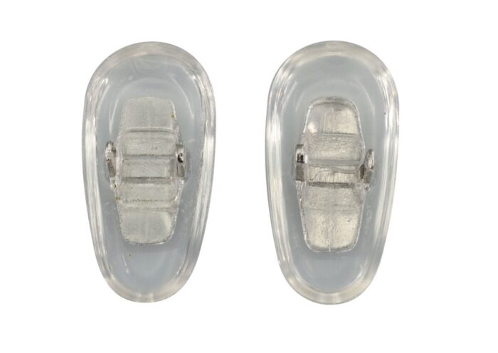 Ray-Ban nenätyynyt 12 mm PVC, hopea, 10 paria