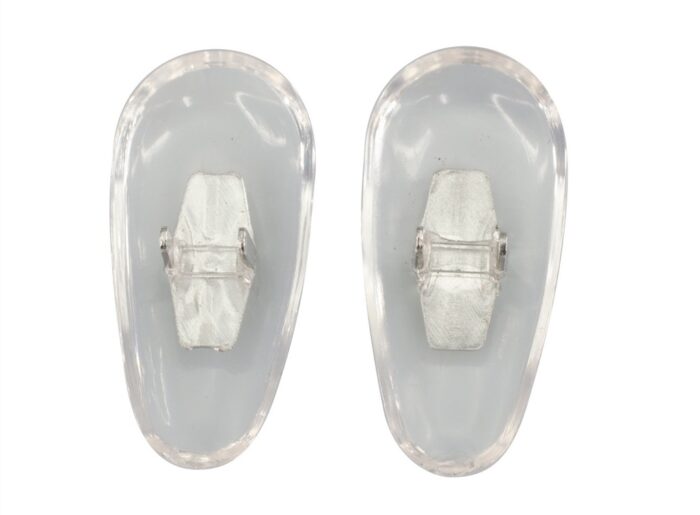 Ray-Ban nenätyynyt 17 mm PVC, hopea, 10 paria